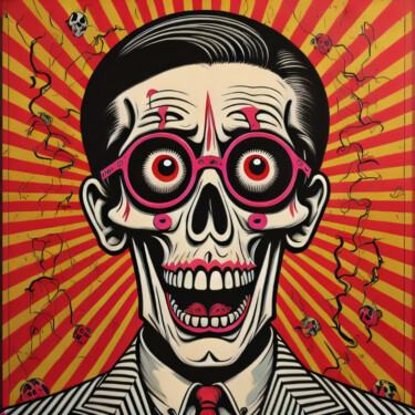 Εκτυπώσεις & Χαρακτικά με τίτλο "skullpop deluxe ser…" από Skullvers3, Αυθεντικά έργα τέχνης, Ψηφιακή εκτύπωση