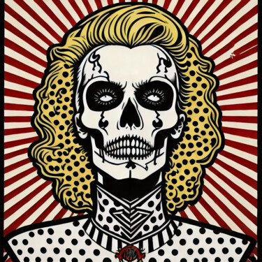 Εκτυπώσεις & Χαρακτικά με τίτλο "skullpop series #004" από Skullvers3, Αυθεντικά έργα τέχνης, Ψηφιακή εκτύπωση