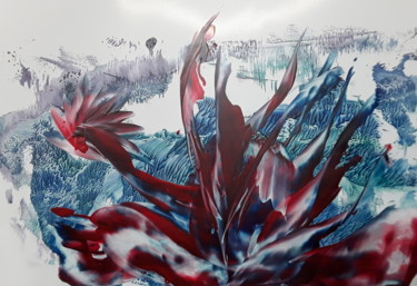 Digital Arts titled "Phoenix  flight" by Heather Prosser, Original Artwork, Encaustic