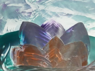 Arts numériques intitulée "Flight past crystals" par Heather Prosser, Œuvre d'art originale, Encaustique