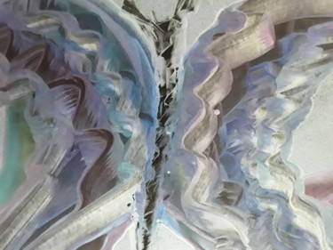 Digitale Kunst mit dem Titel "Butterfly swirl" von Heather Prosser, Original-Kunstwerk, Enkaustik