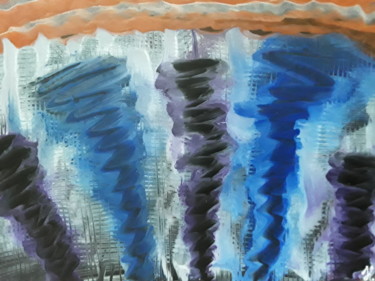 Arts numériques intitulée "Tornado swirl" par Heather Prosser, Œuvre d'art originale, Encaustique