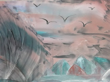 Arte digitale intitolato "Dark winds" da Heather Prosser, Opera d'arte originale, Encausti