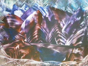 Digital Arts titled "Crystal cave" by Heather Prosser, Original Artwork, Encaustic