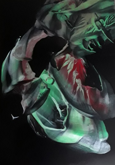 Digital Arts titled "Witch  cough" by Heather Prosser, Original Artwork, Encaustic