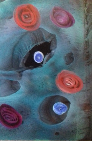 Arts numériques intitulée "Anemones" par Heather Prosser, Œuvre d'art originale, Encaustique