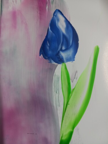 Digital Arts titled "Blue kiss" by Heather Prosser, Original Artwork, Digital Painting