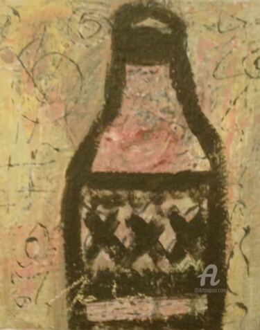 Malerei mit dem Titel "Grande la Weinbrand" von Skylor Timeless, Original-Kunstwerk, Acryl