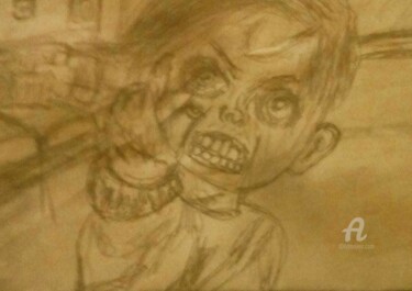 Drawing titled "The Doll" by Skylor Timeless, Original Artwork, Pencil