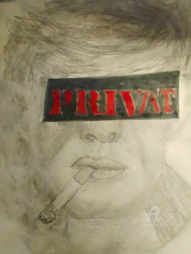 Dessin intitulée "Censorship" par Skylor Timeless, Œuvre d'art originale, Marqueur