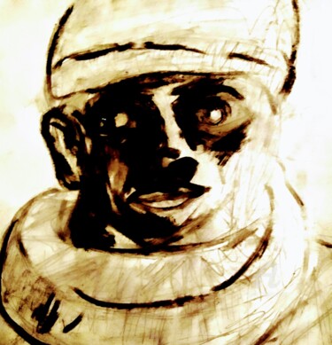 Dessin intitulée "Untiteld (MONS01)" par Skylor Timeless, Œuvre d'art originale, Crayon