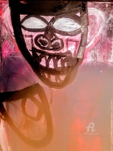 Malerei mit dem Titel "Laugh-Happy" von Skylor Timeless, Original-Kunstwerk, Acryl