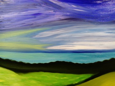 Картина под названием "English coast" - Anton White, Подлинное произведение искусства, Масло
