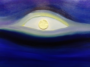 Картина под названием "moon gaze" - Anton White, Подлинное произведение искусства, Масло