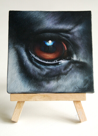 Painting titled "I SEE YOU" by Skyzune Art, Original Artwork, Oil