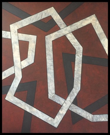 Peinture intitulée "Chain Link" par Paul Slack, Œuvre d'art originale, Acrylique