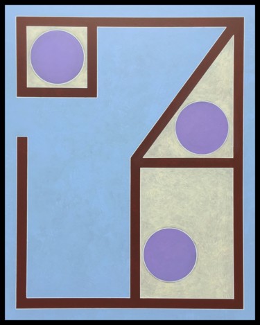 Malerei mit dem Titel "Confinement Square" von Paul Slack, Original-Kunstwerk, Acryl
