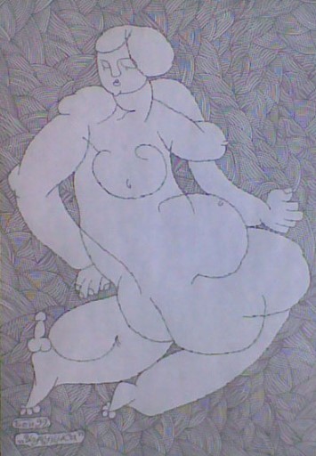 Картина под названием ""Игрушка для женщин…" - Roman Benderskiy, Подлинное произведение искусства, Масло