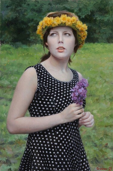 Картина под названием "May" - Слава Грошев, Подлинное произведение искусства, Масло