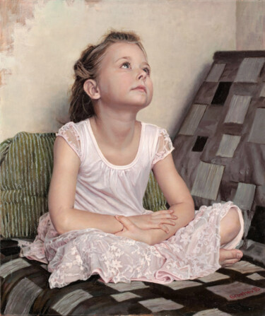 Картина под названием "Childhood dreams" - Слава Грошев, Подлинное произведение искусства, Масло