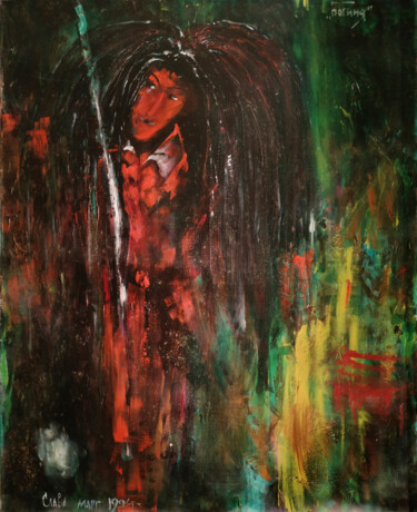 Malerei mit dem Titel "Goddess of the fore…" von Vyacheslav Kostyuchenko, Original-Kunstwerk, Öl