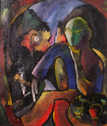 Painting titled "“Five evenings of t…" by Vyacheslav Kostyuchenko, Original Artwork, Oil