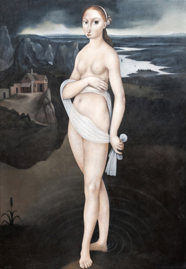 Painting titled "Pander Venus" by Slavko Krunic, Original Artwork