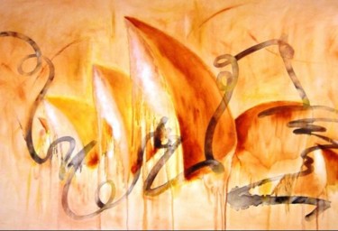 Painting titled "By the way" by Sandrine Lopez De Arias - Sla, Original Artwork