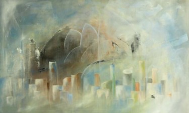 Painting titled "Sydney II" by Sandrine Lopez De Arias - Sla, Original Artwork