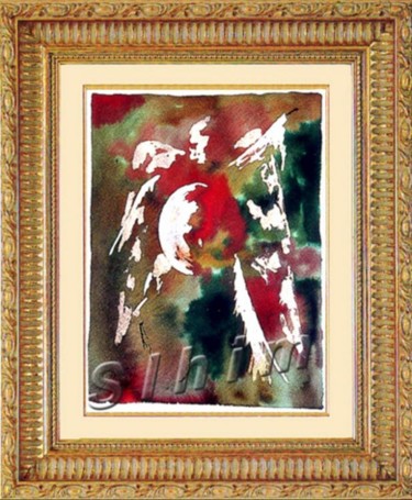 Painting titled "URIEL, ARCANGEL" by Slhim, Original Artwork