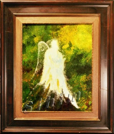 Peinture intitulée "JEHUHIAH, Ser de Luz" par Slhim, Œuvre d'art originale