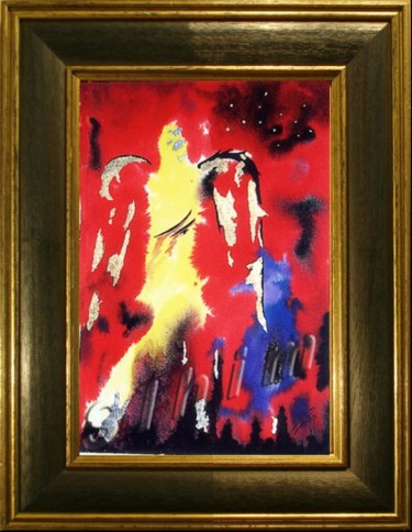 Pittura intitolato "LUCIFER" da Slhim, Opera d'arte originale