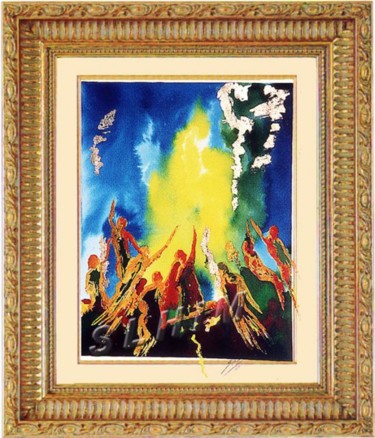 Pittura intitolato "LA LUZ" da Slhim, Opera d'arte originale