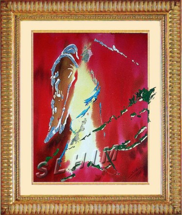 Pittura intitolato "NEVALIA, Ser de Luz" da Slhim, Opera d'arte originale
