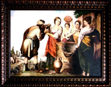 Peinture intitulée "LA BUENA SAMARITANA" par Slhim, Œuvre d'art originale