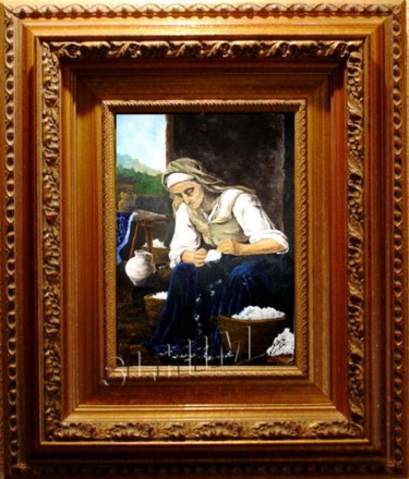 Pintura intitulada "ALGODON" por Slhim, Obras de arte originais