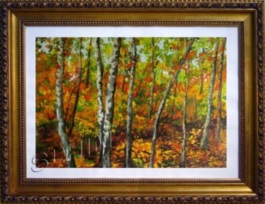 Pintura titulada "Colores de otoño" por Slhim, Obra de arte original, Acuarela