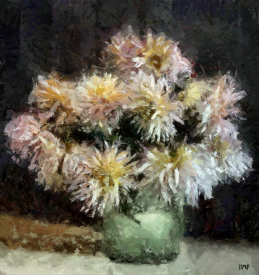Painting titled "Bouquet of Spider C…" by Dragica Micki Fortuna, Original Artwork, Oil
