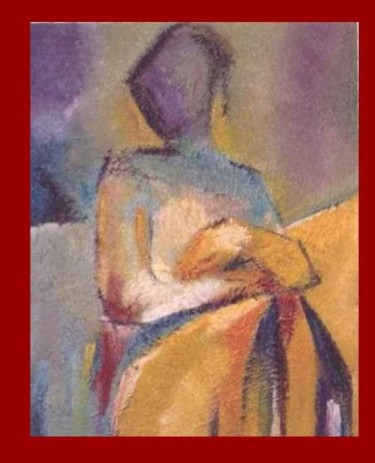 Painting titled "waiting" by Dragica Micki Fortuna, Original Artwork