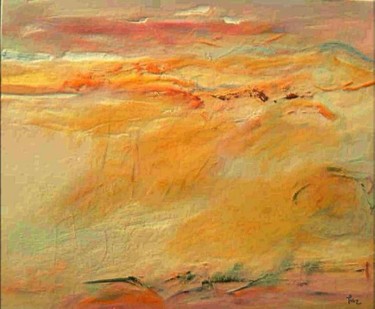 Peinture intitulée "abstract landscape I" par Dragica Micki Fortuna, Œuvre d'art originale, Huile