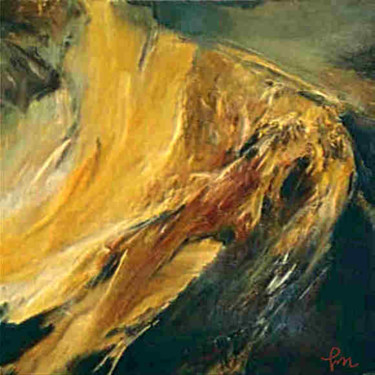 Painting titled "eruption" by Dragica Micki Fortuna, Original Artwork, Oil