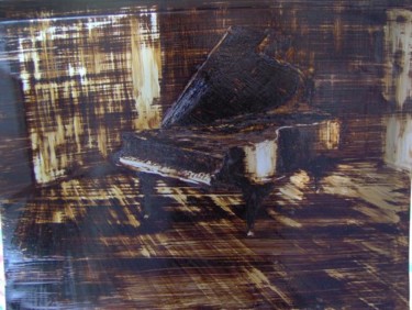 Pintura intitulada "Piano" por Ljiljana Smoljan, Obras de arte originais