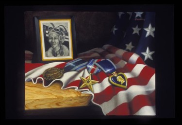 Peinture intitulée "None But The Brave" par Robert Goldsberry, Œuvre d'art originale, Huile