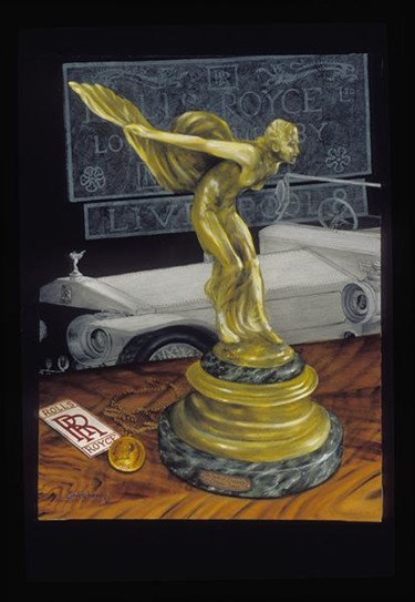 Peinture intitulée "The Spirit Of Ecsta…" par Robert Goldsberry, Œuvre d'art originale, Huile