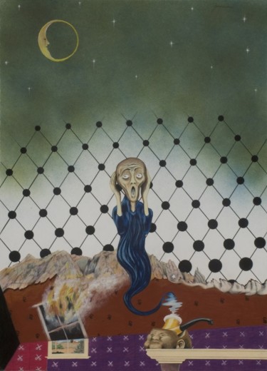 Peinture intitulée "Trapped In A Dream" par Robert Goldsberry, Œuvre d'art originale, Huile