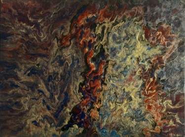 Malerei mit dem Titel "Chinese New year" von Sébastien Mas, Original-Kunstwerk, Acryl