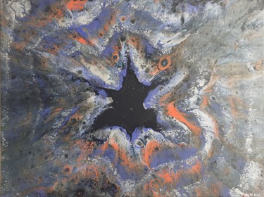 Painting titled "Stars" by Sébastien Mas, Original Artwork, Acrylic