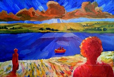 Painting titled "Portoroge" by Slobodan Spasojevic (Spaki), Original Artwork, Oil