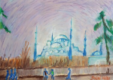 Pintura intitulada "Konstantinopolis 02…" por Slobodan Spasojevic (Spaki), Obras de arte originais, Óleo