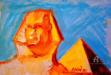Painting titled "Quinzieme virtuel e…" by Slobodan Spasojevic (Spaki), Original Artwork, Pastel